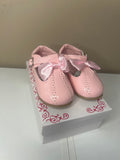 Pink Bow Hard Sole Shoes