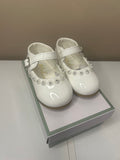 White diamond Hard Sole Shoes