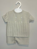 Two piece knitted set