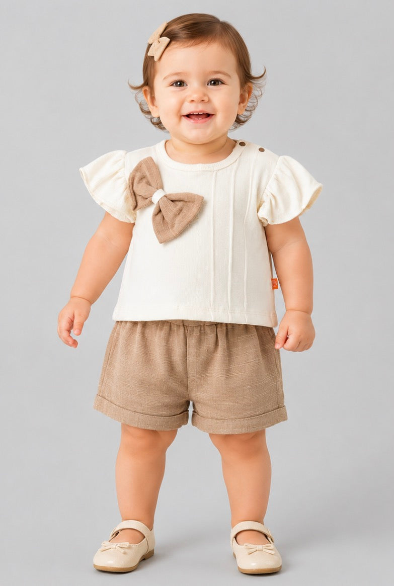 Bow Top and Short Set